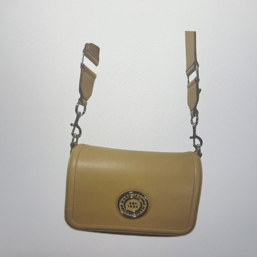 Marc Jacobs Insignia Crossbody Messenger Bag in Iced Coffee
